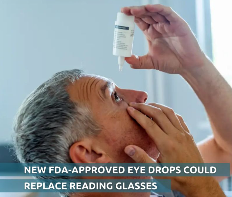 قطره‌های چشمی جدید مورد تأیید FDA می‌تواند جایگزینی برای عینک مطالعه باشند